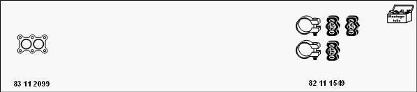 HJS MT-VAG085 - Система випуску ОГ autocars.com.ua