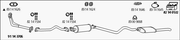 HJS Op_222 - Система випуску ОГ autocars.com.ua