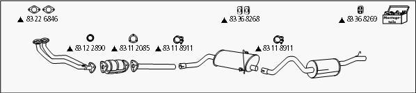 HJS Sa_43 - Система випуску ОГ autocars.com.ua