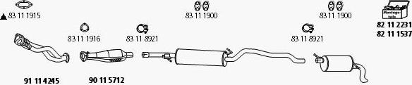 HJS VW_1078 - Система випуску ОГ autocars.com.ua