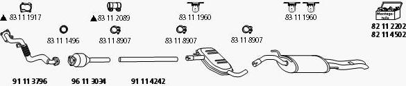 HJS VW_1006 - Система випуску ОГ autocars.com.ua