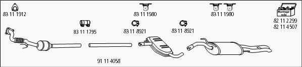 HJS VW_1008 - Система випуску ОГ autocars.com.ua