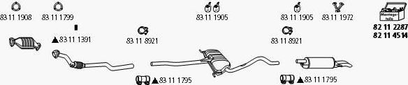 HJS VW_1031 - Система випуску ОГ autocars.com.ua