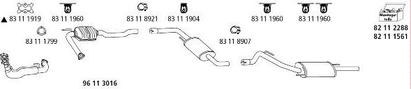 HJS VW_1270 - Система випуску ОГ autocars.com.ua