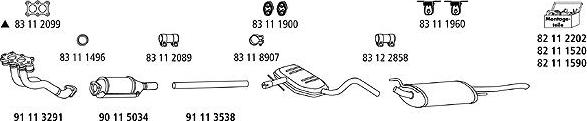 HJS VW_696 - Система випуску ОГ autocars.com.ua