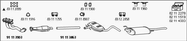 HJS VW_420 - Система випуску ОГ autocars.com.ua