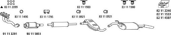 HJS VW_968 - Система випуску ОГ autocars.com.ua