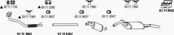 HJS VW_980 - Система випуску ОГ autocars.com.ua