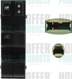 Hoffer 2106222 - Вимикач, стеклолод'емнік autocars.com.ua