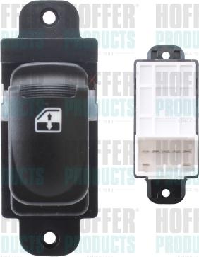 Hoffer 2106371 - Вимикач, стеклолод'емнік autocars.com.ua