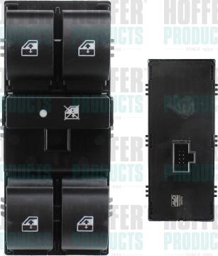 Hoffer 2106555 - Вимикач, стеклолод'емнік autocars.com.ua