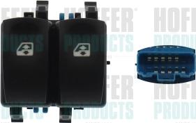 Hoffer 2106608 - Вимикач, стеклолод'емнік autocars.com.ua