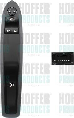 Hoffer 2106652 - Вимикач, стеклолод'емнік autocars.com.ua