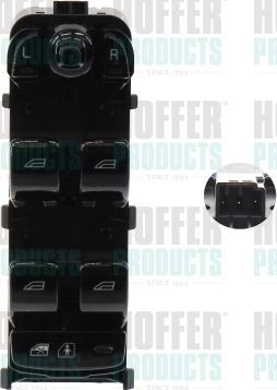Hoffer 2106661 - Вимикач, стеклолод'емнік autocars.com.ua