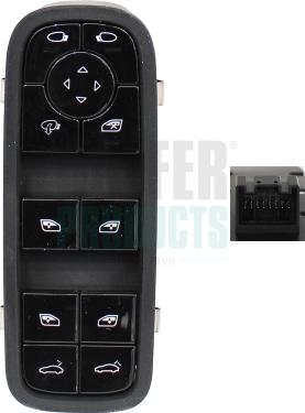 Hoffer 2106684 - Вимикач, стеклолод'емнік autocars.com.ua