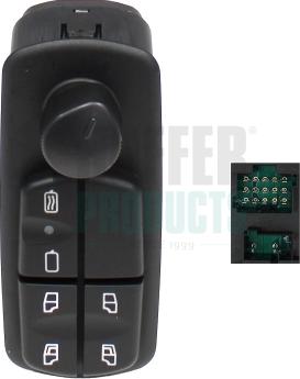 Hoffer 2106687 - Вимикач, стеклолод'емнік autocars.com.ua