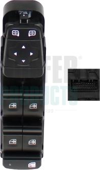 Hoffer 2106800 - Вимикач, стеклолод'емнік autocars.com.ua