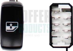 Hoffer 2106803 - Вимикач, стеклолод'емнік autocars.com.ua