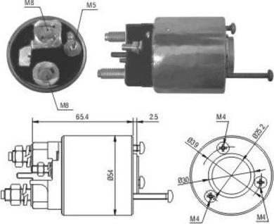 Hoffer 46018 - Тягове реле, стартер autocars.com.ua