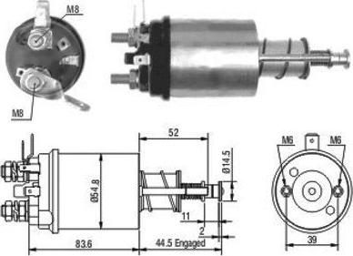 Hoffer 46021 - Тягове реле, стартер autocars.com.ua