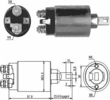 Hoffer 46026 - Тяговое реле, стартер autodnr.net