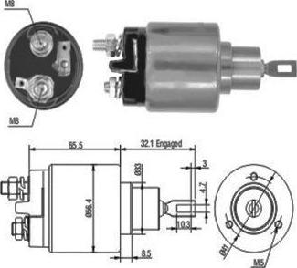 Hoffer 46030 - Тяговое реле, стартер avtokuzovplus.com.ua