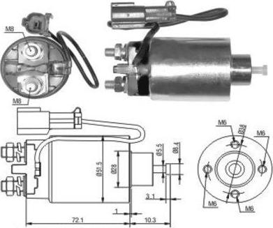 Hoffer 46039 - Тяговое реле, стартер avtokuzovplus.com.ua