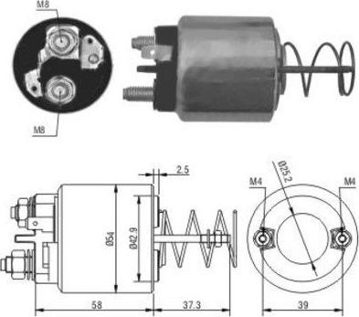 Hoffer 46053 - Тяговое реле, стартер avtokuzovplus.com.ua