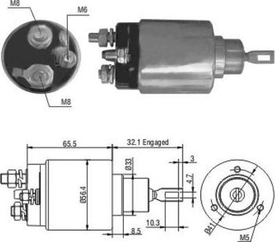 Hoffer 46069 - Тягове реле, стартер autocars.com.ua