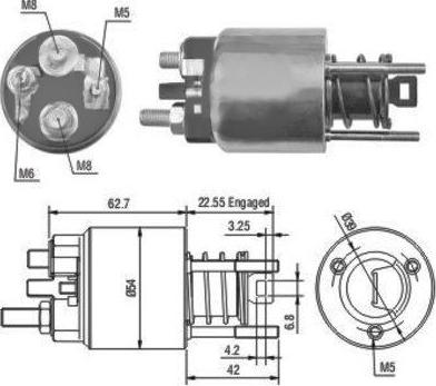 Hoffer 46080 - Тяговое реле, стартер avtokuzovplus.com.ua