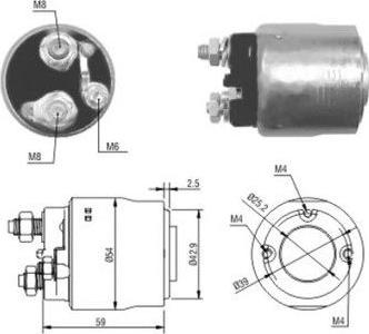 Hoffer 46084 - Тяговое реле, стартер avtokuzovplus.com.ua