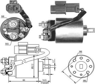 Hoffer 46088 - Тяговое реле, стартер avtokuzovplus.com.ua