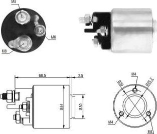 Hoffer 46113 - Тягове реле, стартер autocars.com.ua