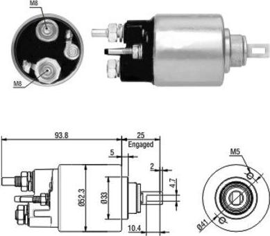 Hoffer 46118 - Тяговое реле, стартер avtokuzovplus.com.ua