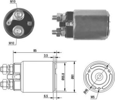 Hoffer 46120 - Тяговое реле, стартер avtokuzovplus.com.ua