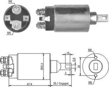 Hoffer 46143 - Тяговое реле, стартер avtokuzovplus.com.ua