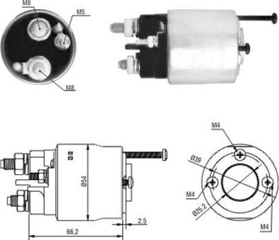 Hoffer 46147 - Тяговое реле, стартер avtokuzovplus.com.ua