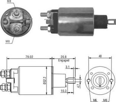 Hoffer 46165 - Тяговое реле, стартер avtokuzovplus.com.ua