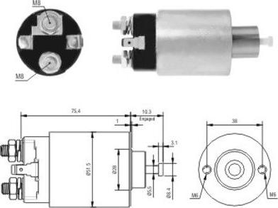 Hoffer 46167 - Тяговое реле, стартер avtokuzovplus.com.ua