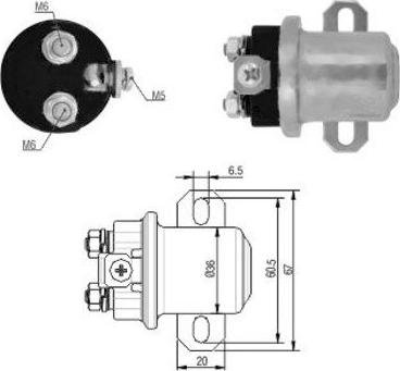 Hoffer 46184 - Тяговое реле, стартер autodnr.net