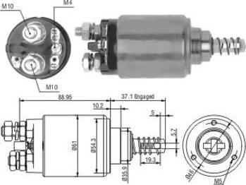 Hoffer 46192 - Тягове реле, стартер autocars.com.ua