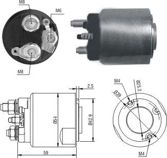 Hoffer 46203 - Тягове реле, стартер autocars.com.ua