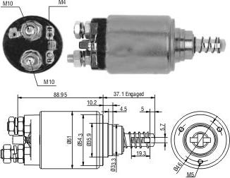 Hoffer 46268 - Тяговое реле, стартер avtokuzovplus.com.ua