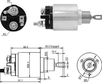 Hoffer 46303 - Тяговое реле, стартер avtokuzovplus.com.ua