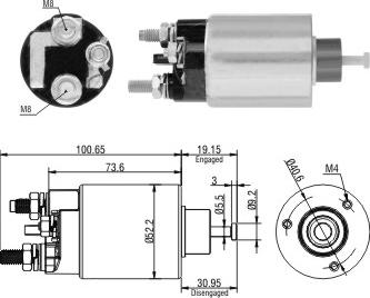 Hoffer 46307 - Тягове реле, стартер autocars.com.ua