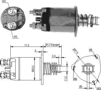 Hoffer 46329 - Тягове реле, стартер autocars.com.ua