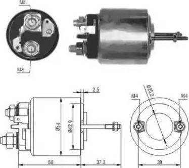 Hoffer 6646009 - Тяговое реле, стартер avtokuzovplus.com.ua