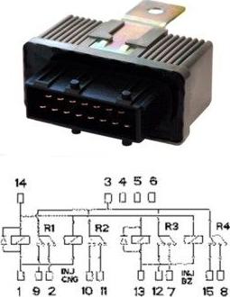 Hoffer 7240100 - Реле, паливний насос autocars.com.ua