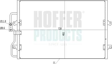 Hoffer 991068 - Конденсатор, кондиціонер autocars.com.ua