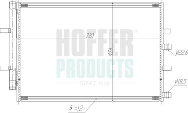 Hoffer 991194 - Конденсатор, кондиціонер autocars.com.ua